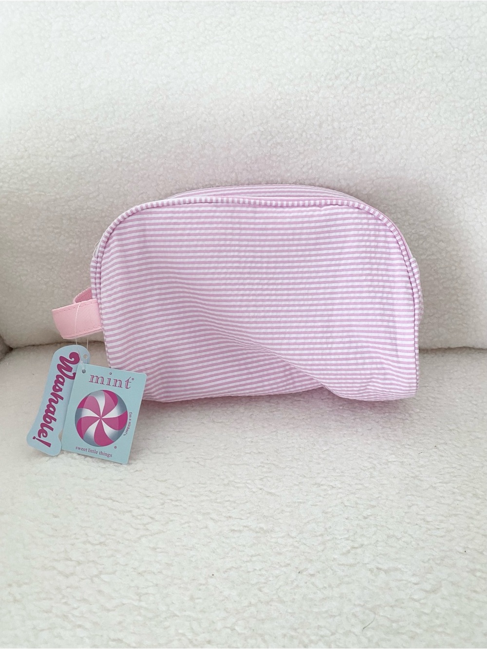 PINK SEERSUCKER TRAVELER Bag